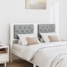 Tête de lit Autre Blanc et gris clair 135 cm Bois massif en pin 626792626792