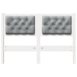 Tête de lit Autre Blanc et gris clair 135 cm Bois massif en pin 626792626792
