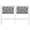 Tête de lit Autre Blanc et gris clair 135 cm Bois massif en pin 626792626792