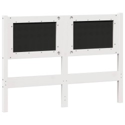 Tête de lit Autre Blanc et gris clair 135 cm Bois massif en pin 626792626792