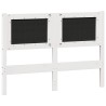 Tête de lit Autre Blanc et gris clair 135 cm Bois massif en pin 626792626792