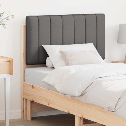 Tête de lit capitonnée Brun et gris foncé 75 cm Pin massif 626794626794