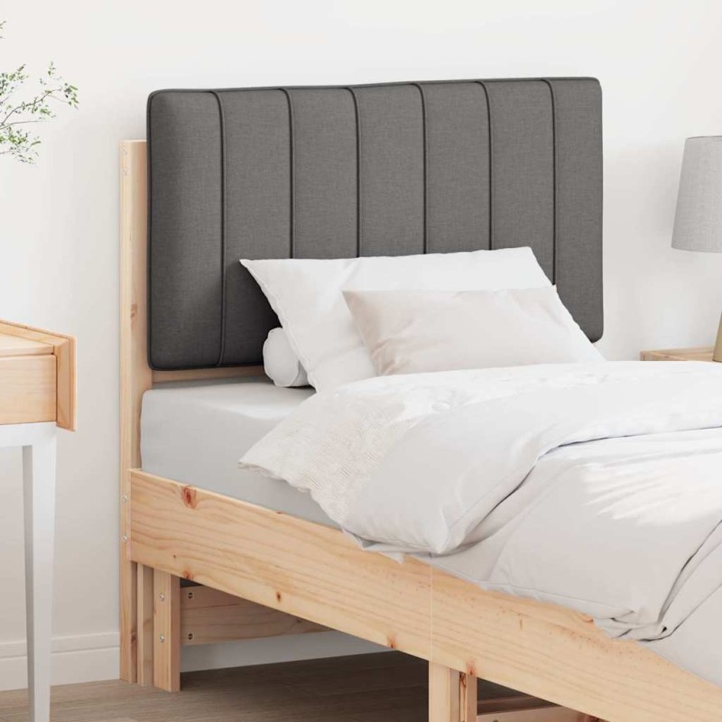 Tête de lit capitonnée Brun et gris foncé 75 cm Pin massif 626794626794