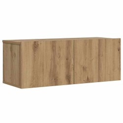 Meuble TV mural chêne artisanal 80x30x30 cm bois d'ingénierie 626796626796