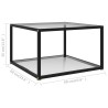 Table basse Transparent 60x60x35 cm Verre trempé 626799626799