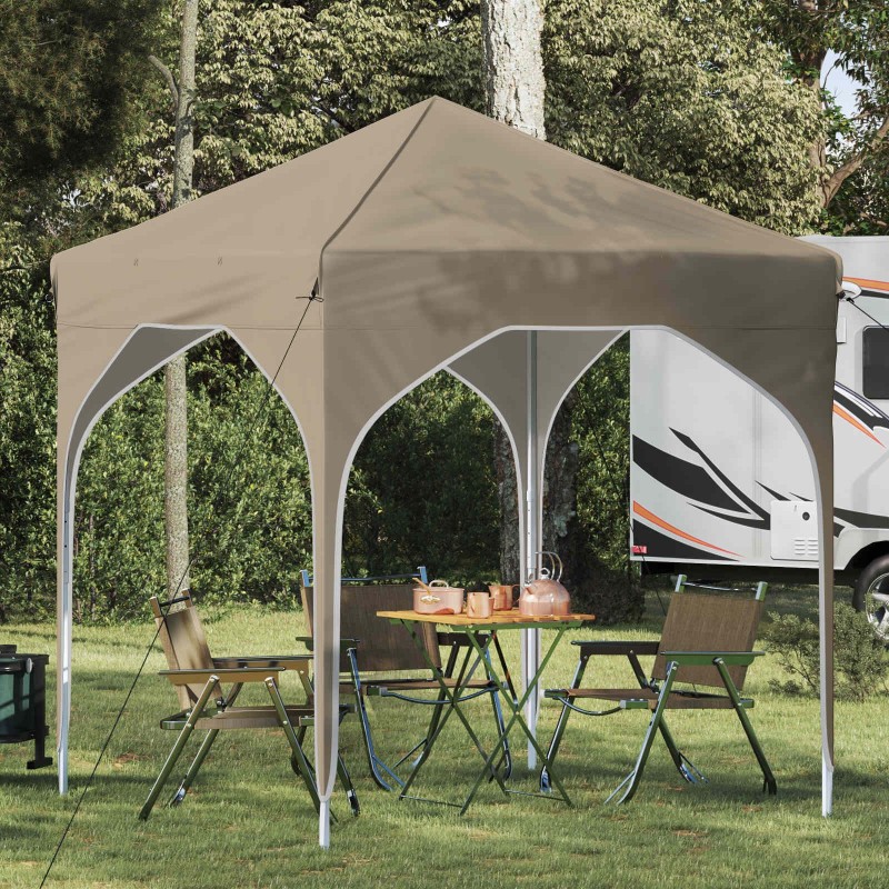 Tente de fête pop-up 194 x 194 x 245 cm Crème 626800626800