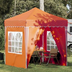 Tente de fête pop-up 195 x 195 x 245 cm Orange Tissu Oxford 626801626801