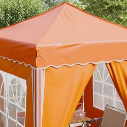 Tente de fête pop-up 195 x 195 x 245 cm Orange Tissu Oxford 626801626801