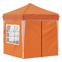Tente de fête pop-up 195 x 195 x 245 cm Orange Tissu Oxford 626801626801