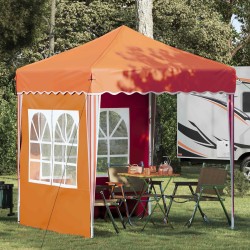 Tente de fête pop-up 195 x 195 x 245 cm Orange Tissu Oxford 626803626803