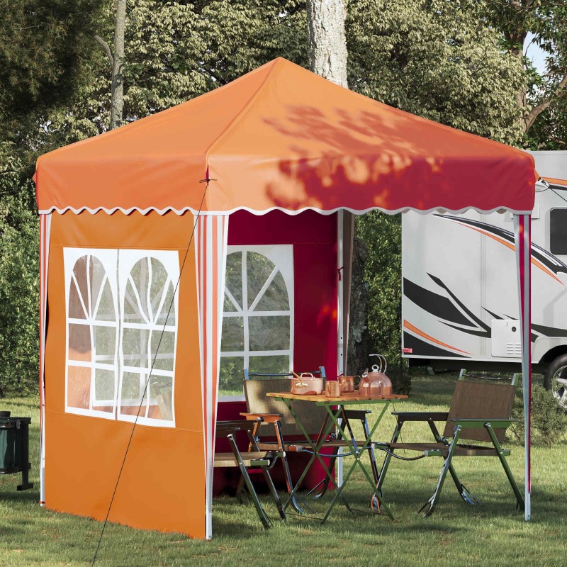 Tente de fête pop-up 195 x 195 x 245 cm Orange Tissu Oxford 626803626803
