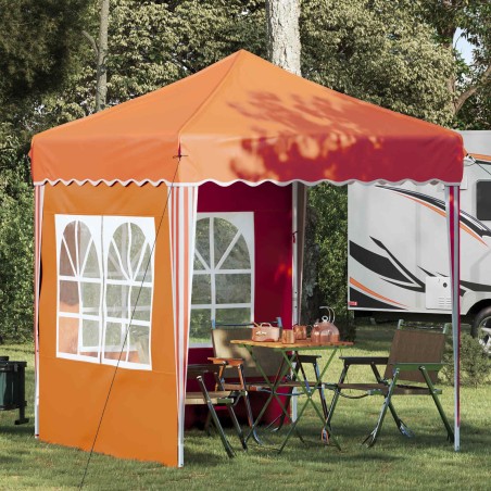 Tente de fête pop-up 195 x 195 x 245 cm Orange Tissu Oxford 626803626803