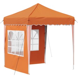 Tente de fête pop-up 195 x 195 x 245 cm Orange Tissu Oxford 626803626803