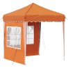 Tente de fête pop-up 195 x 195 x 245 cm Orange Tissu Oxford 626803626803