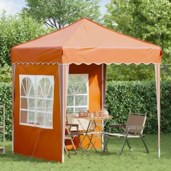 Tente de fête pop-up 195 x 195 x 245 cm Orange Tissu Oxford 626803626803
