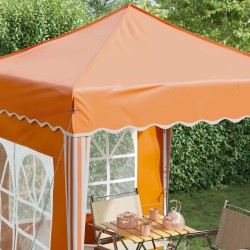Tente de fête pop-up 195 x 195 x 245 cm Orange Tissu Oxford 626803626803