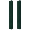 Tête de lit à LED Vert foncé 163x16x118/128 cm Velours 626805626805