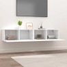 Meubles TV 2 pcs blanc 80x30x30 cm bois d'ingénierie 626808626808