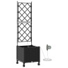 Porte-plante de jardin avec irrigation et roues Noir PP 626809626809