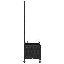 Porte-plante de jardin avec irrigation et roues Noir PP 626809626809