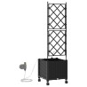 Porte-plante de jardin avec irrigation et roues Noir PP 626809626809