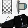 Porte-plante de jardin avec irrigation et roues Noir PP 626809626809