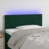 Tête de lit à LED Vert foncé 80x5x78/88 cm Velours 626814626814