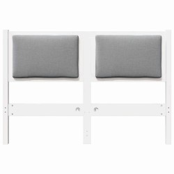 Tête de lit Autre Blanc 135 cm Bois massif en pin 626815626815