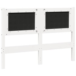 Tête de lit Autre Blanc 135 cm Bois massif en pin 626815626815