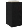Meuble TV mural Chêne noir 30,5 x 30 x 60 cm Bois d'ingénierie 626816626816