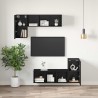 Meuble TV mural Chêne noir 30,5 x 30 x 60 cm Bois d'ingénierie 626816626816