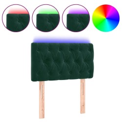 Tête de lit à LED Vert foncé 80x7x78/88 cm Velours 626818626818