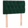 Tête de lit à LED Vert foncé 80x7x78/88 cm Velours 626818626818