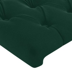 Tête de lit à LED Vert foncé 80x7x78/88 cm Velours 626818626818