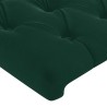 Tête de lit à LED Vert foncé 80x7x78/88 cm Velours 626818626818