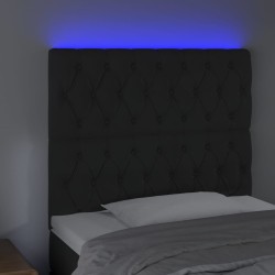 Tête de lit à LED Noir 90x7x118/128 cm Velours 626820626820