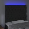 Tête de lit à LED Noir 90x7x118/128 cm Velours 626820626820