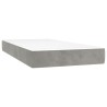 Matelas de lit à ressorts ensachés fermeté moyenne Gris clair 90x190x20 cm 626822626822