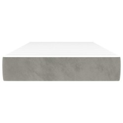 Matelas de lit à ressorts ensachés fermeté moyenne Gris clair 90x190x20 cm 626822626822