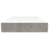 Matelas de lit à ressorts ensachés fermeté moyenne Gris clair 90x190x20 cm 626822626822