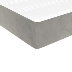 Matelas de lit à ressorts ensachés fermeté moyenne Gris clair 90x190x20 cm 626822626822