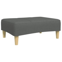 Repose-pied gris foncé 77x55x31 cm tissu 626824626824