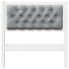 Tête de lit Autre Blanc et gris clair 80 cm Bois massif en pin 626826626826
