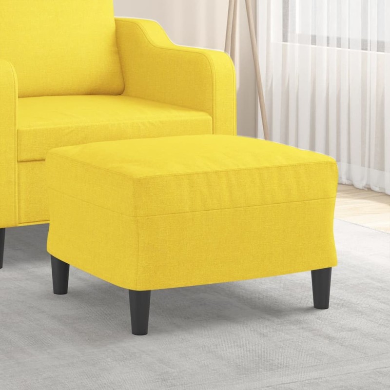Repose-pied Jaune clair 60x50x41 cm Tissu 626827626827