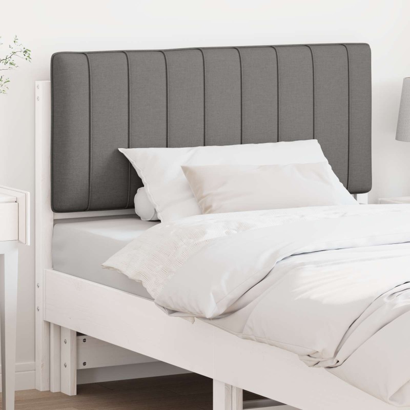 Tête de lit capitonnée Blanc et gris clair 100 cm Pin massif 626828626828