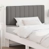 Tête de lit capitonnée Blanc et gris clair 100 cm Pin massif 626828626828