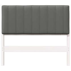 Tête de lit capitonnée Blanc et gris clair 100 cm Pin massif 626828626828