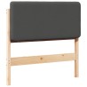 Tête de lit capitonnée Brun et gris foncé 75 cm Pin massif 626829626829