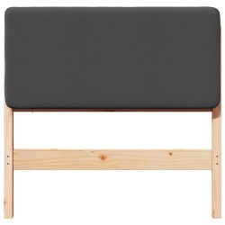 Tête de lit capitonnée Brun et gris foncé 75 cm Pin massif 626829626829