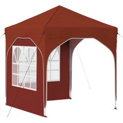 Tente de fête pop-up 192 x 192 x 245 cm Terre cuite 626833626833